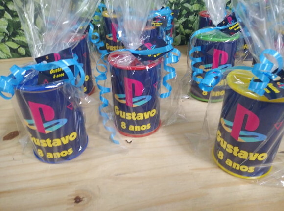 Playstation Lembrancinha Personalizada Cofrinhos Embalados
