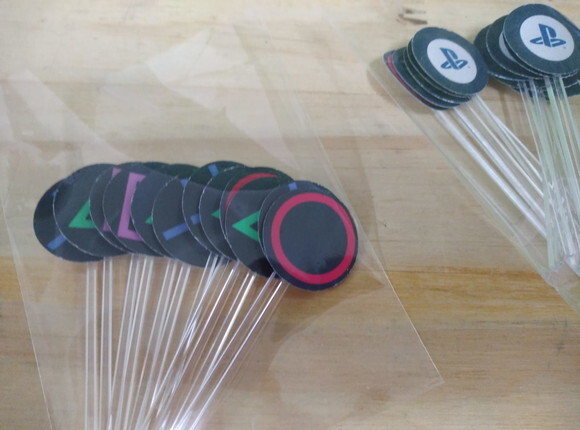 Playstation Topper para Docinhos 36 Unidades Pronta Entrega