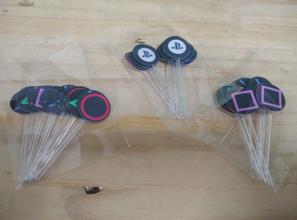 Playstation Topper para Docinhos 36 Unidades Pronta Entrega