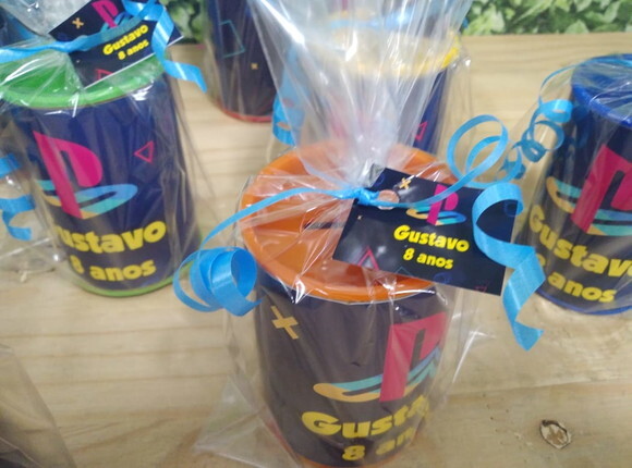 Playstation Lembrancinha Personalizada Cofrinhos Embalados