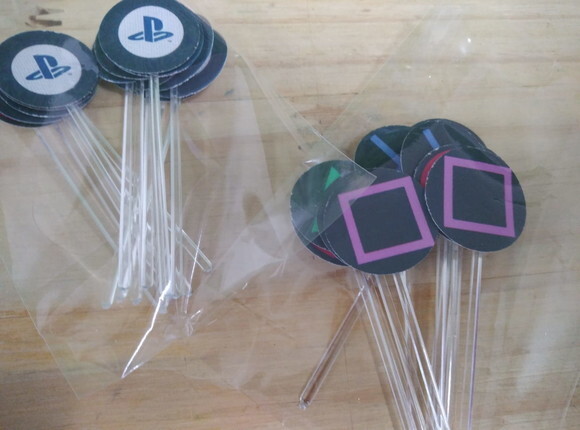Playstation Topper para Docinhos 36 Unidades Pronta Entrega