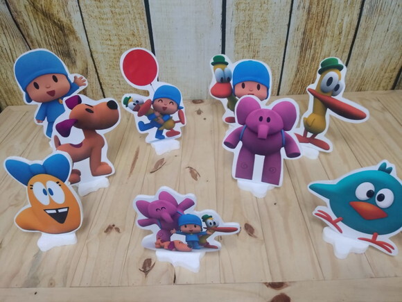 Pocoyo Kit de Mesa 9 Peças Pronta Entrega
