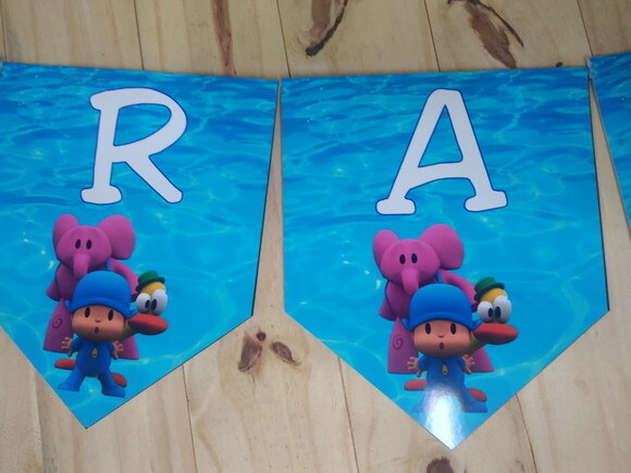 Pocoyo Varal Parabens Mais Nome Personalizado