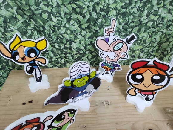 Poderosas Meninas Super Kit Displays de Mesa 8 Peças