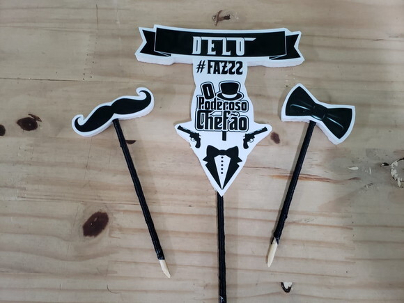 Poderoso Chefão Topo de Bolo Personalizado