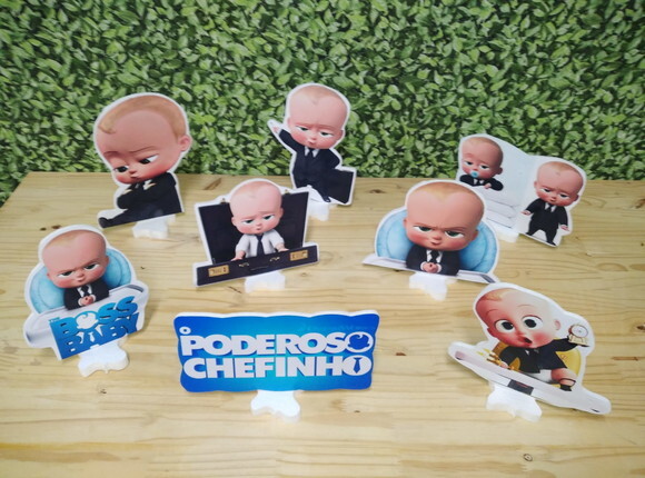 Poderoso Chefinho Kit Displays de Mesa 8 Peças Pronta Entreg