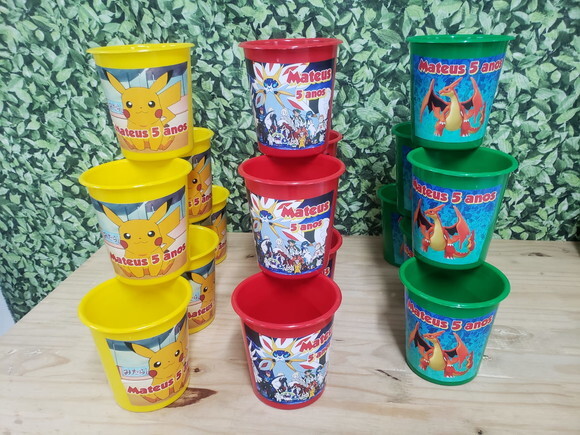 Pokemon Baldinhos Personalizados Pronta Entregas