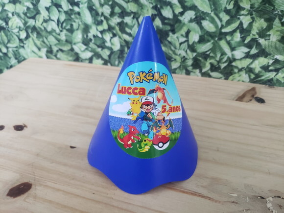 Pokemon Chapeuzinho Personalizado Pronta Entrega