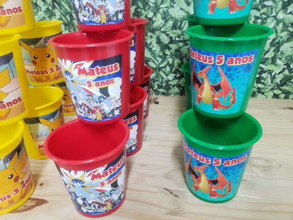 Pokemon Baldinhos Personalizados Pronta Entregas