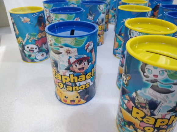 Pokemon Cofrinho Personalizado