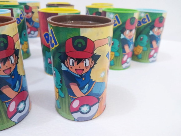 Pokemon Cofrinho Personalizado Coloridos