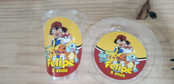 Pokemon Descartáveis Personalizados Pornta Entrega
