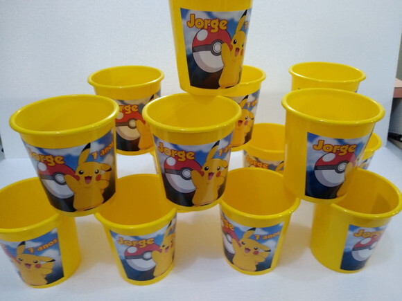 Pokemon Lembracinha Baldinho Personalizado