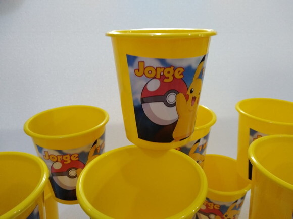 Pokemon Lembracinha Baldinho Personalizado