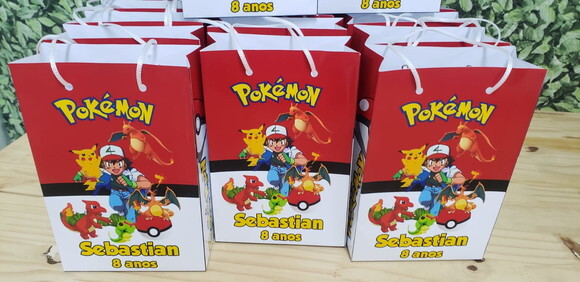 Pokemon Sacola Personalizada Pronta Entrega Modelo 2025