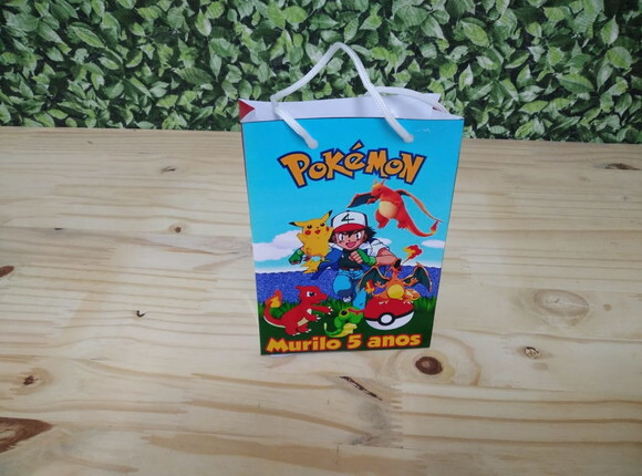 Pokemon Sacola Personalizada Pronta Entrega