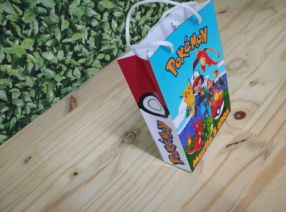 Pokemon Sacola Personalizada Pronta Entrega