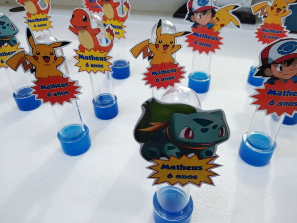 Pokemon Tubets com Apliques Personalizados