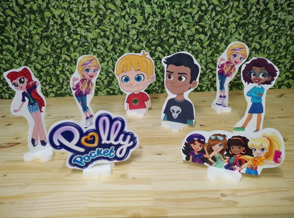 Polly Pocket Kit de Mesa Displays 8 Peças Pronta Entrega