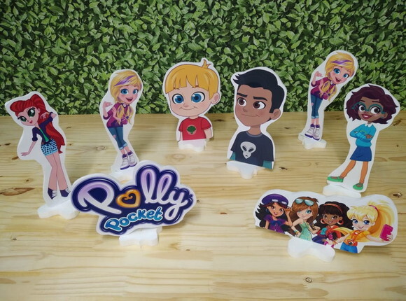 Polly Pocket Kit de Mesa Displays 8 Peças Pronta Entrega