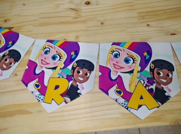 Polly Pocket Varal Personalizado Parabens Mais Nome P Entreg