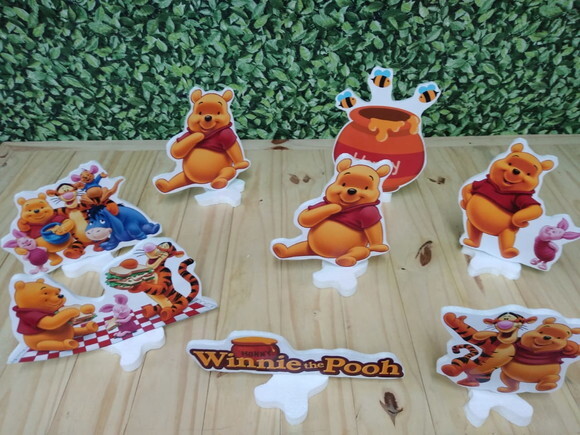 Pooh Kit de Mesa 8 Peças Pronta Entrega