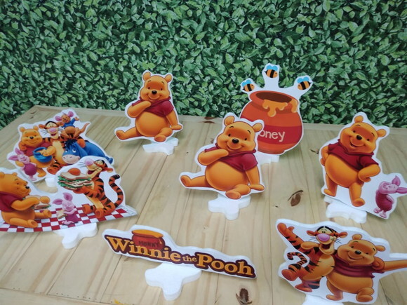 Pooh Kit de Mesa 8 Peças Pronta Entrega