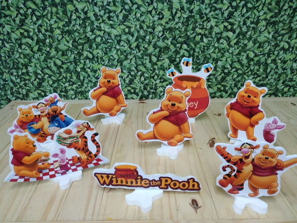 Pooh Kit de Mesa 8 Peças Pronta Entrega