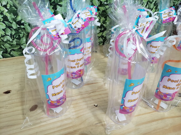Pool Party Copos Personalizados e Embalados