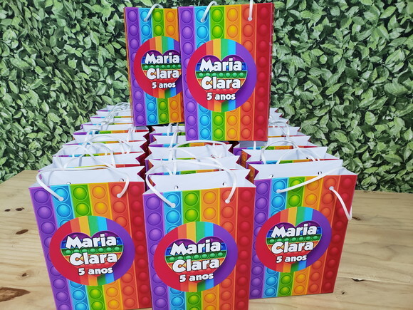 Pop It Sacola Personalizada Pronta Entrega
