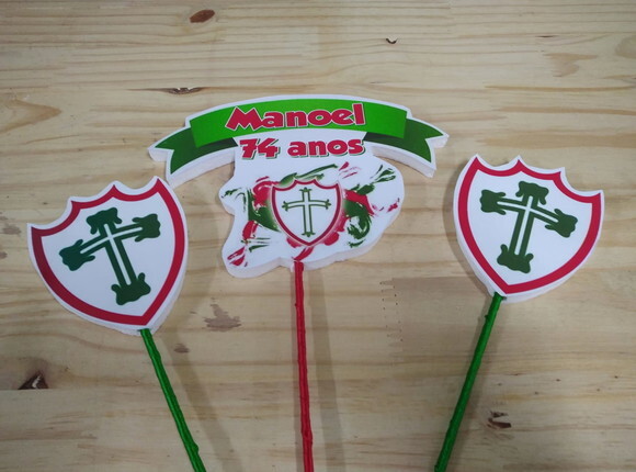 Portuguesa Topo de Bolo Personalizado Pronta Entrega