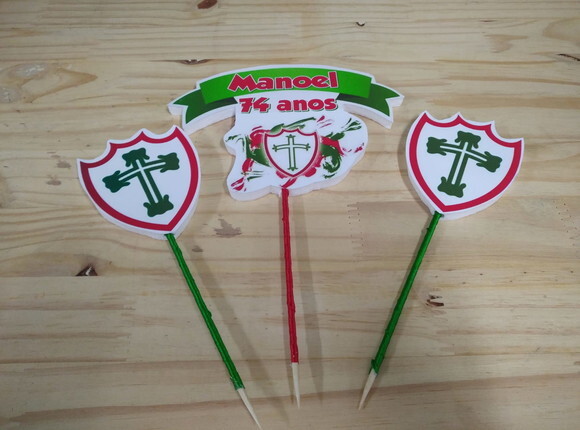 Portuguesa Topo de Bolo Personalizado Pronta Entrega