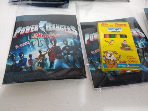 Power Rangers Caderninho Personalizado