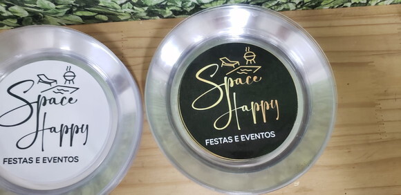 Prato Sobremesa Personalizado com Logomarca Empresa