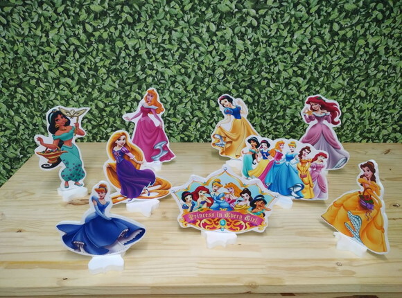 Princesas Disney Kit de Mesa Tipo Displays 9peças P Entrega