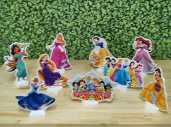 Princesas Disney Kit de Mesa Tipo Displays 9peças P Entrega