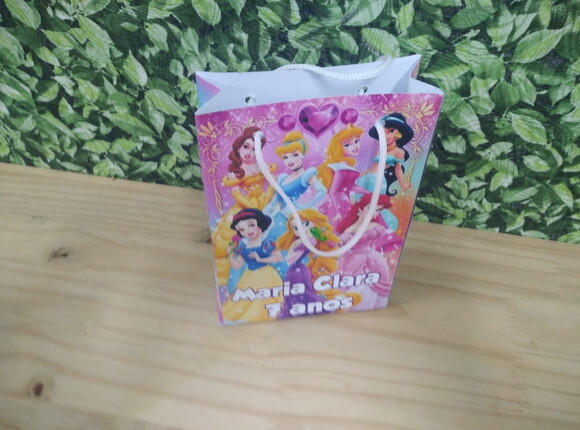 Princesas Sacola Personalizada Pronta Entrega