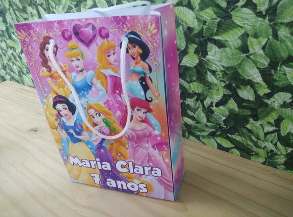 Princesas Sacola Personalizada Pronta Entrega