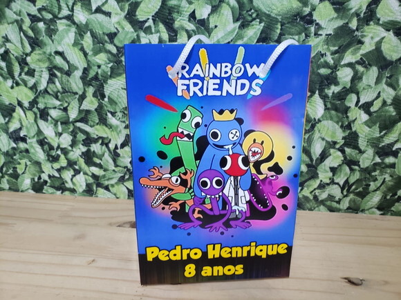 Raimbow Friends Sacola Personalizada Pronta Entrega