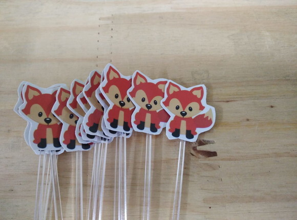 Rapozinha Topper para Docinhos 36 Unidades Pronta Entrega