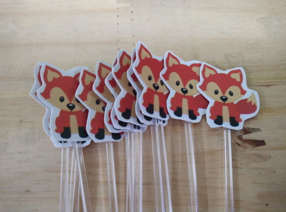 Rapozinha Topper para Docinhos 36 Unidades Pronta Entrega