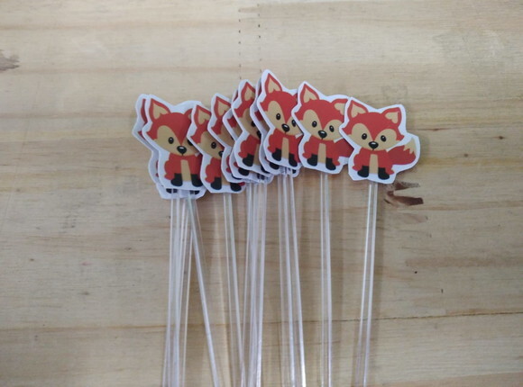 Rapozinha Topper para Docinhos 36 Unidades Pronta Entrega