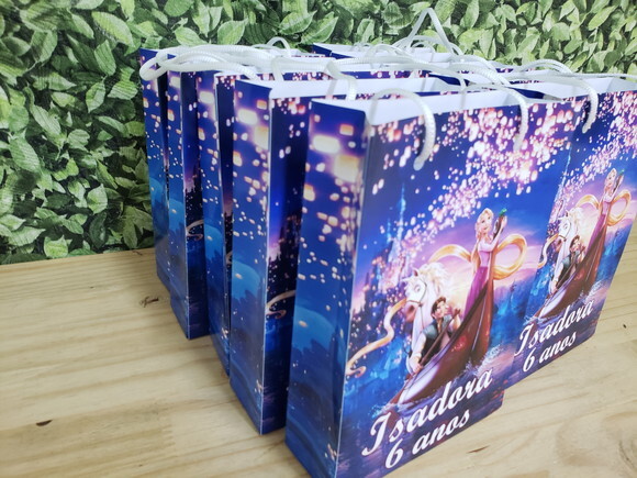 Rapunzel Sacola Personalizada Pronta Entrega