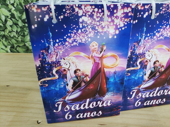 Rapunzel Sacola Personalizada Pronta Entrega