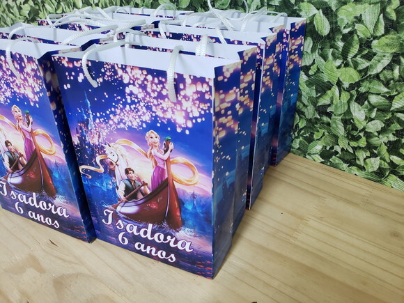 Rapunzel Sacola Personalizada Pronta Entrega