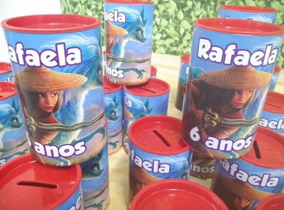 Raya e o Último Dragão Cofrinhos Personalizados P Entrega