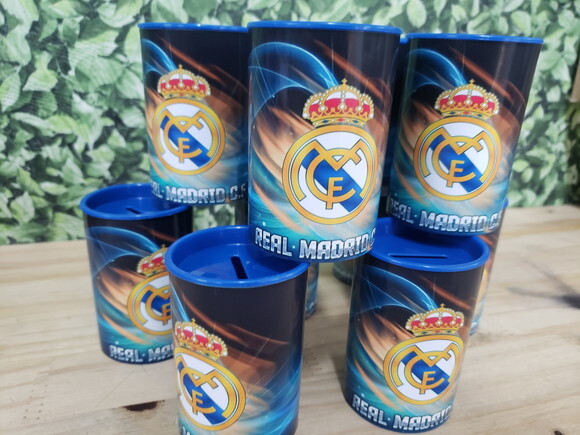 Real Madrid Cofrinhos Personalizados Pronta Entrega