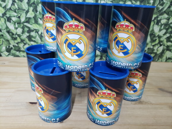 Real Madrid Cofrinhos Personalizados Pronta Entrega