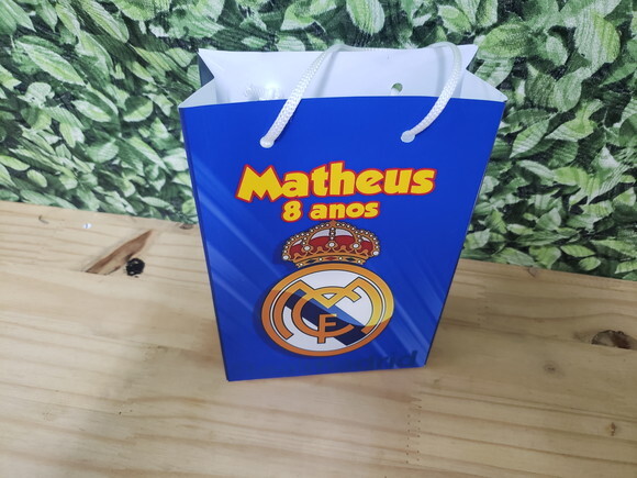 Real Madrid Sacola Personalizada Pronta Entrega