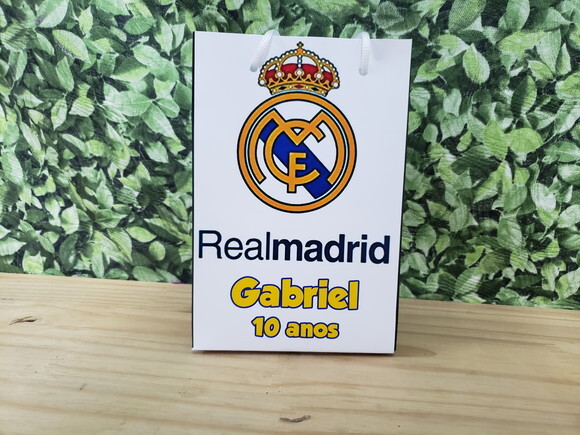 Real Madrid Sacola Personalizada Pronta Entrega